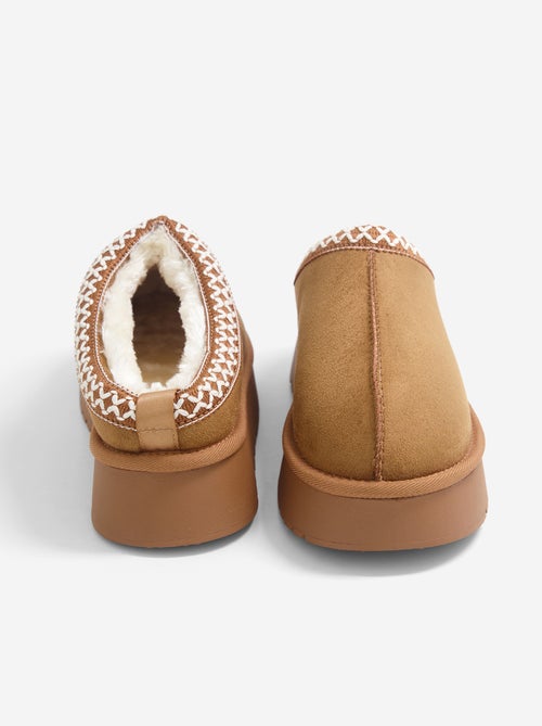 Chaussons forme sabot fourrés - Kiabi Chaussons forme sabot fourrés - Kiabi
