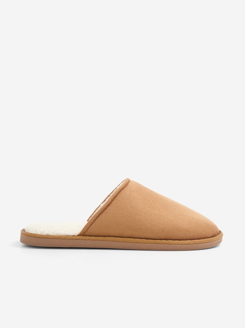 Chaussons fourrés Marron - Kiabi