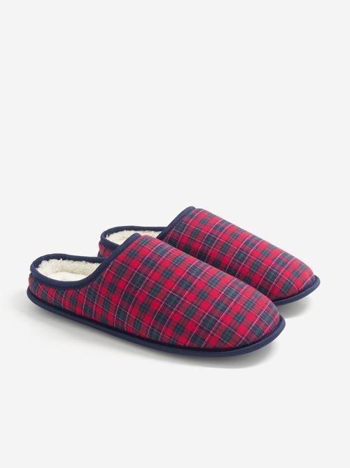 Chaussons homme mules fourrés - Kiabi