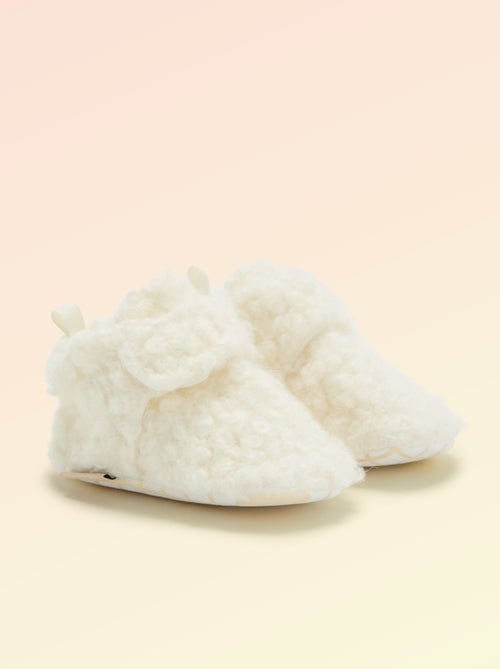 Chaussons montants effet moutonné - 'Kitchoun' - Kiabi