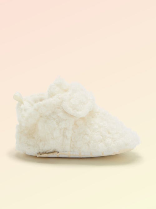 Chaussons montants effet moutonné - 'Kitchoun' - Kiabi