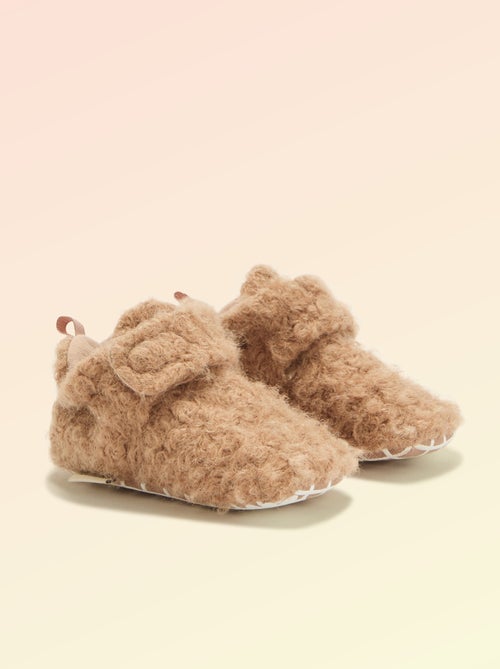Chaussons montants effet moutonné - 'Kitchoun' - Kiabi