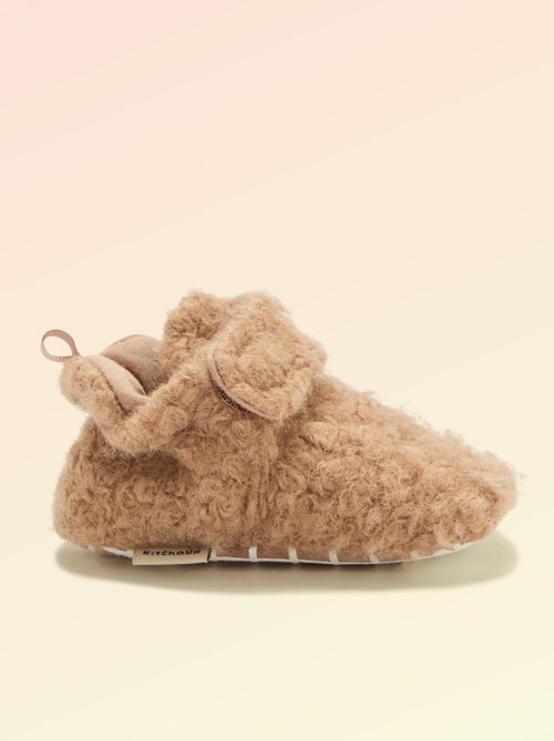 Chaussons montants effet moutonné - 'Kitchoun' - Kiabi