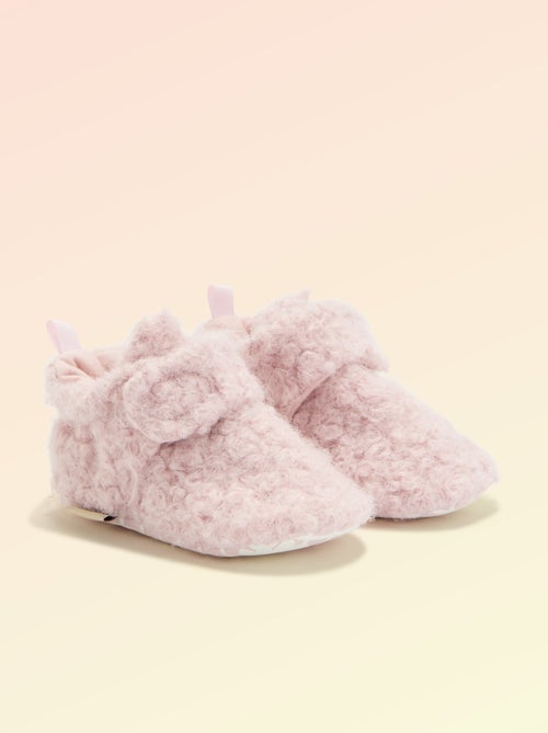 Chaussons montants effet moutonné - 'Kitchoun' - Kiabi