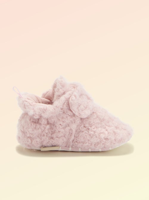 Chaussons montants effet moutonné - 'Kitchoun' - Kiabi