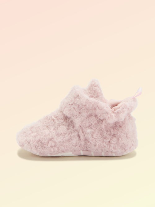 Chaussons montants effet moutonné - 'Kitchoun' - Kiabi