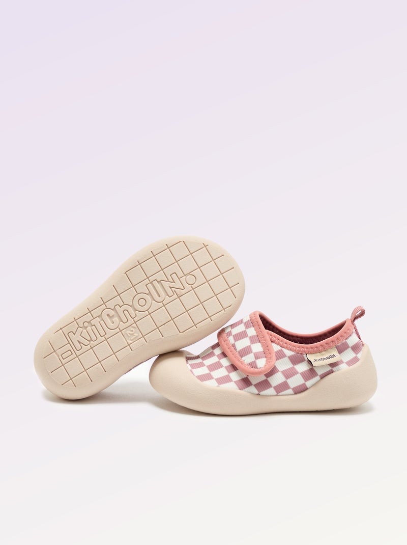 Chaussons motricité 4 'marcher' - Kitchoun Rose - Kiabi