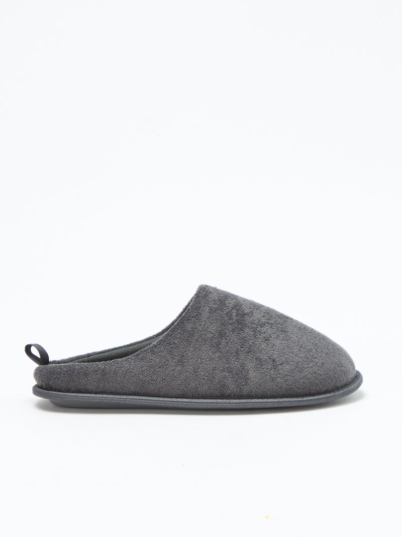 Chaussons mules Gris - Kiabi
