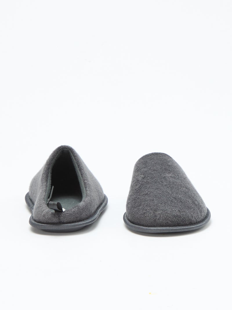 Chaussons mules Gris - Kiabi