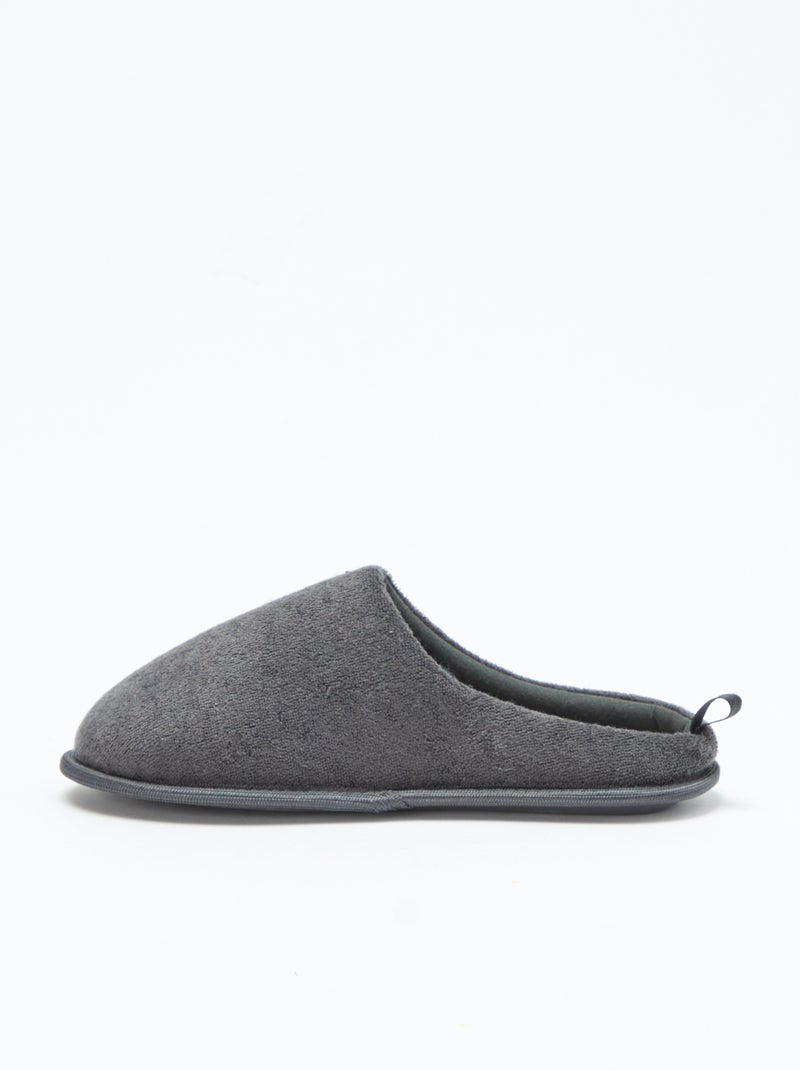 Chaussons mules Gris - Kiabi
