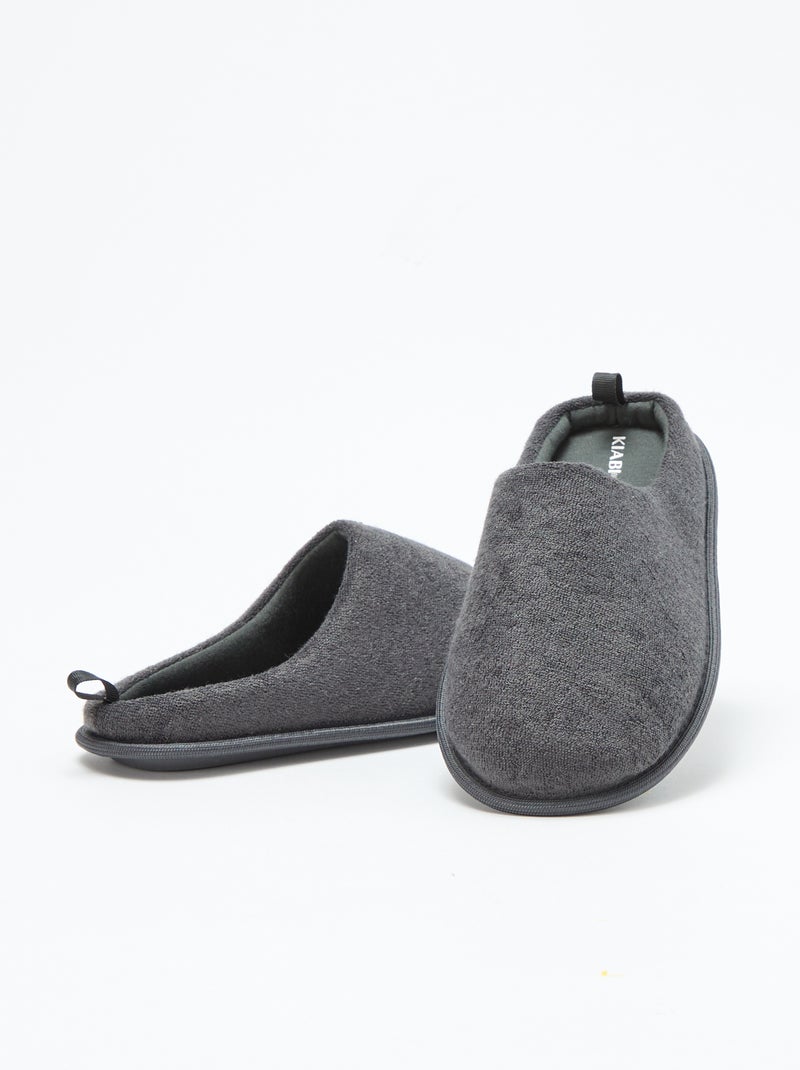 Chaussons mules Gris - Kiabi