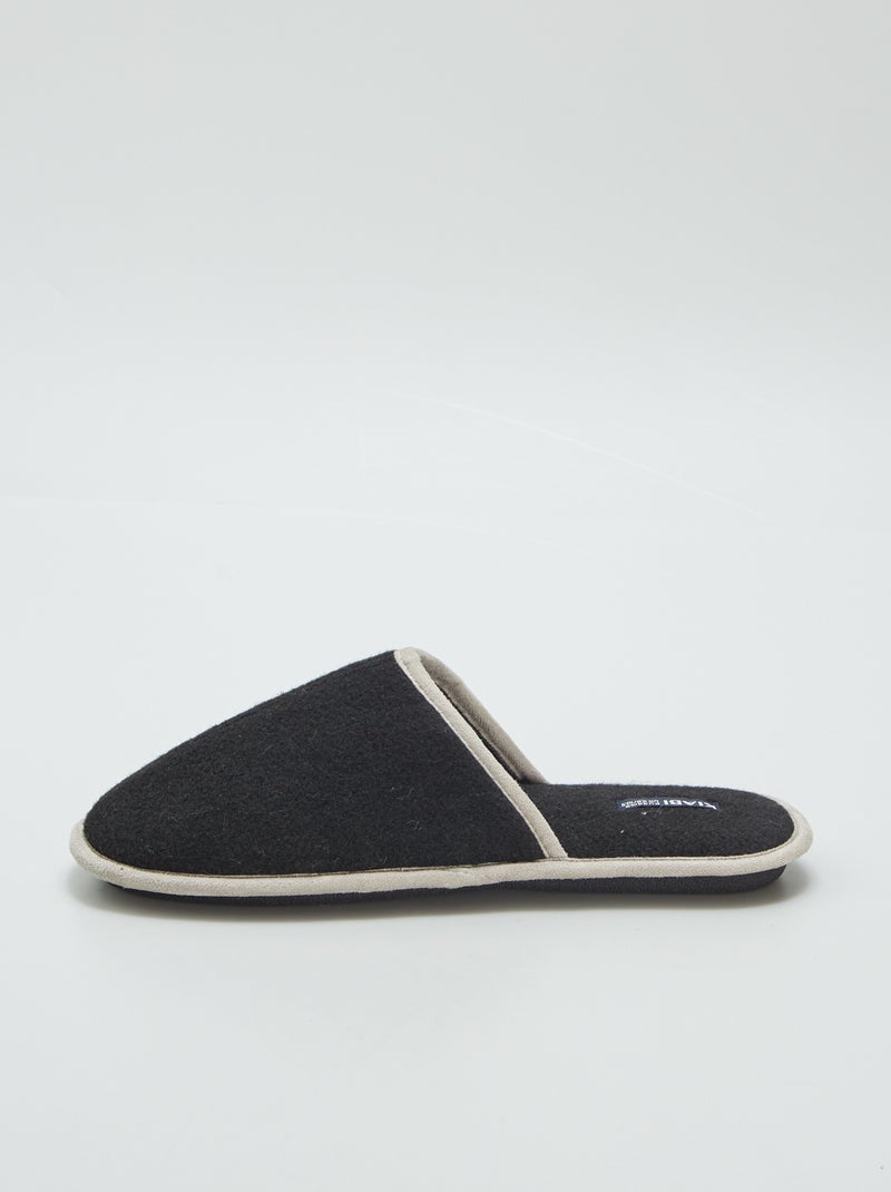 Chaussons mules Noir - Kiabi