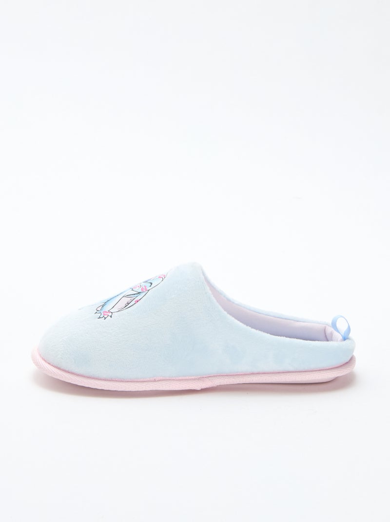 Chaussons mules 'Stitch' Bleu - Kiabi