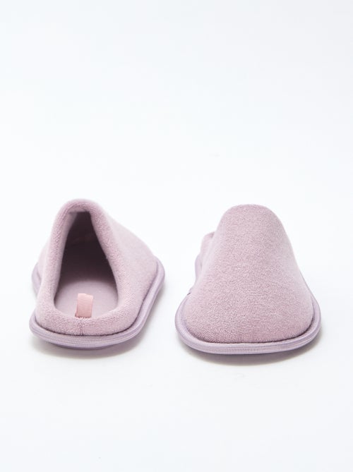Chaussons mules unis - Kiabi
