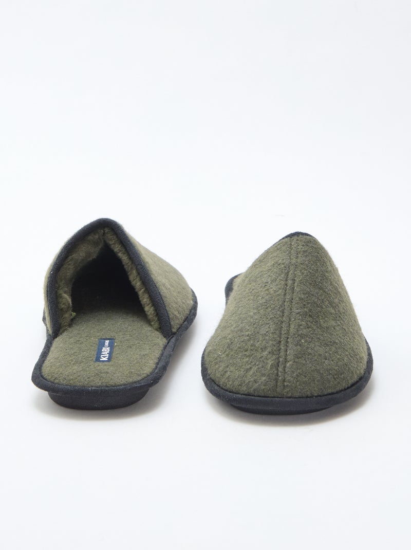 Chaussons mules Vert - Kiabi