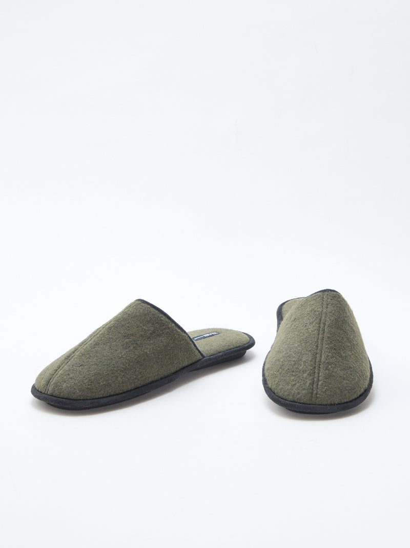 Chaussons mules Vert - Kiabi