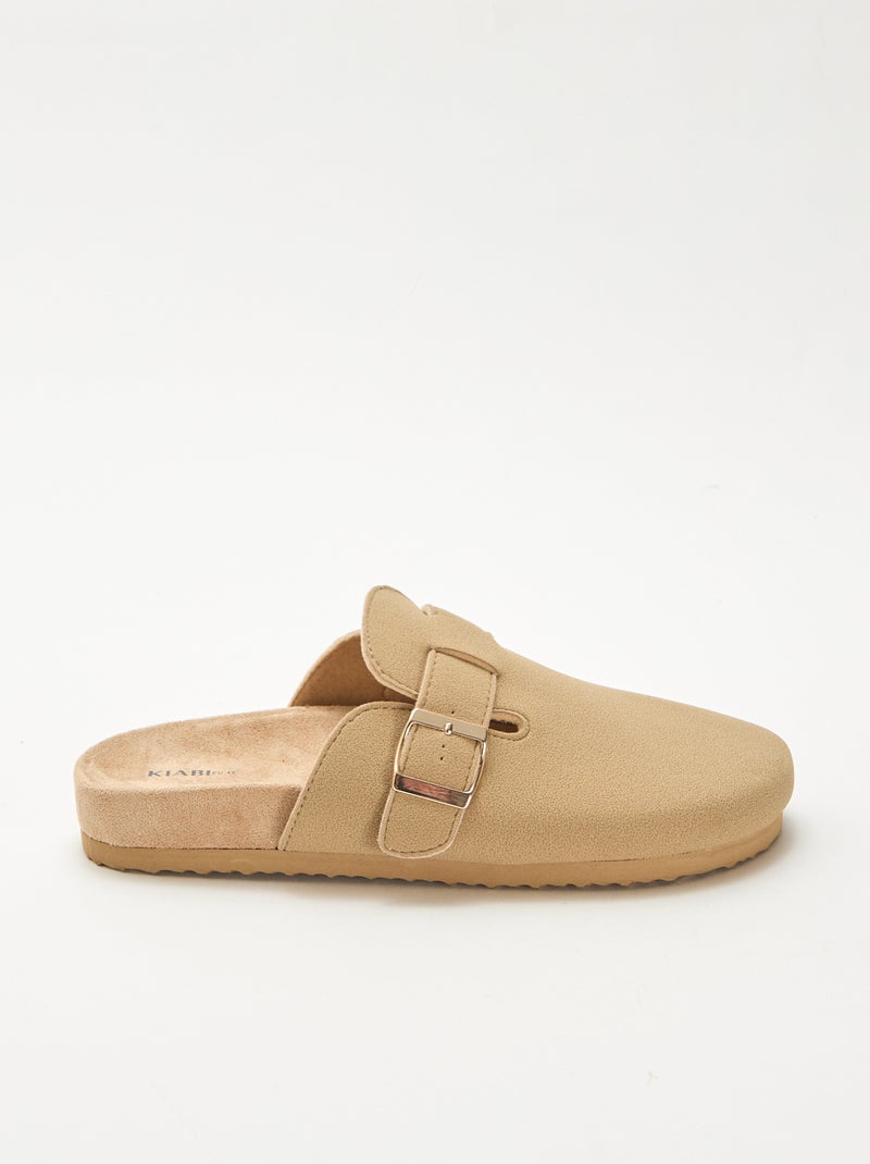 Chaussons sabot Beige - Kiabi