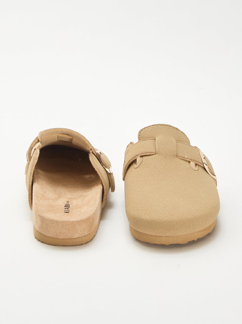 Chaussons sabot Beige - Kiabi
