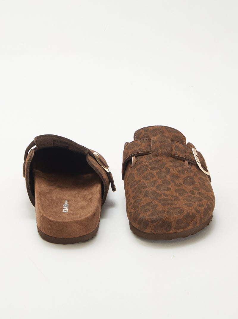 Chaussons sabot Léopard - Kiabi