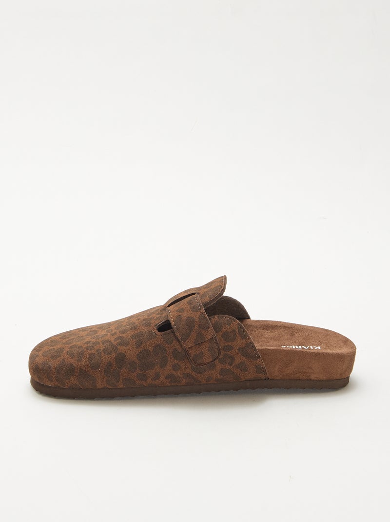 Chaussons sabot Léopard - Kiabi
