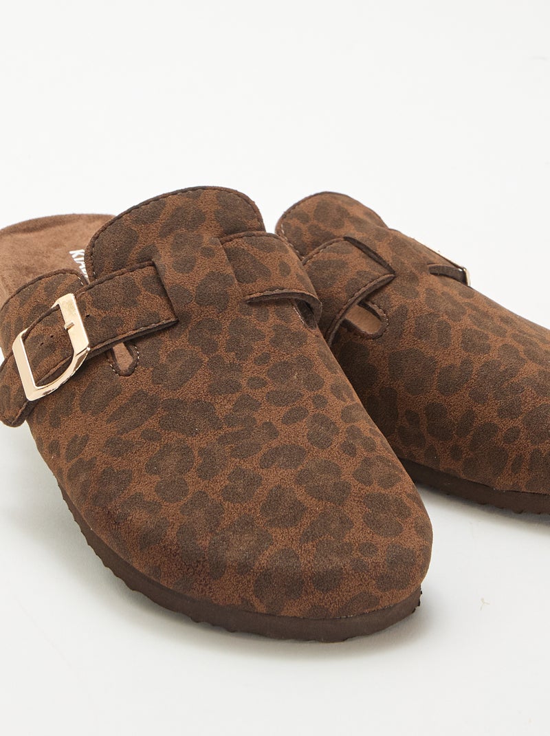 Chaussons sabot Léopard - Kiabi