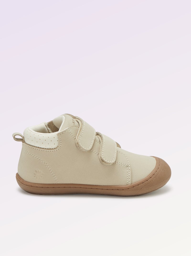 Chaussures motricité 3 '1ers pas' - Kitchoun Beige - Kiabi