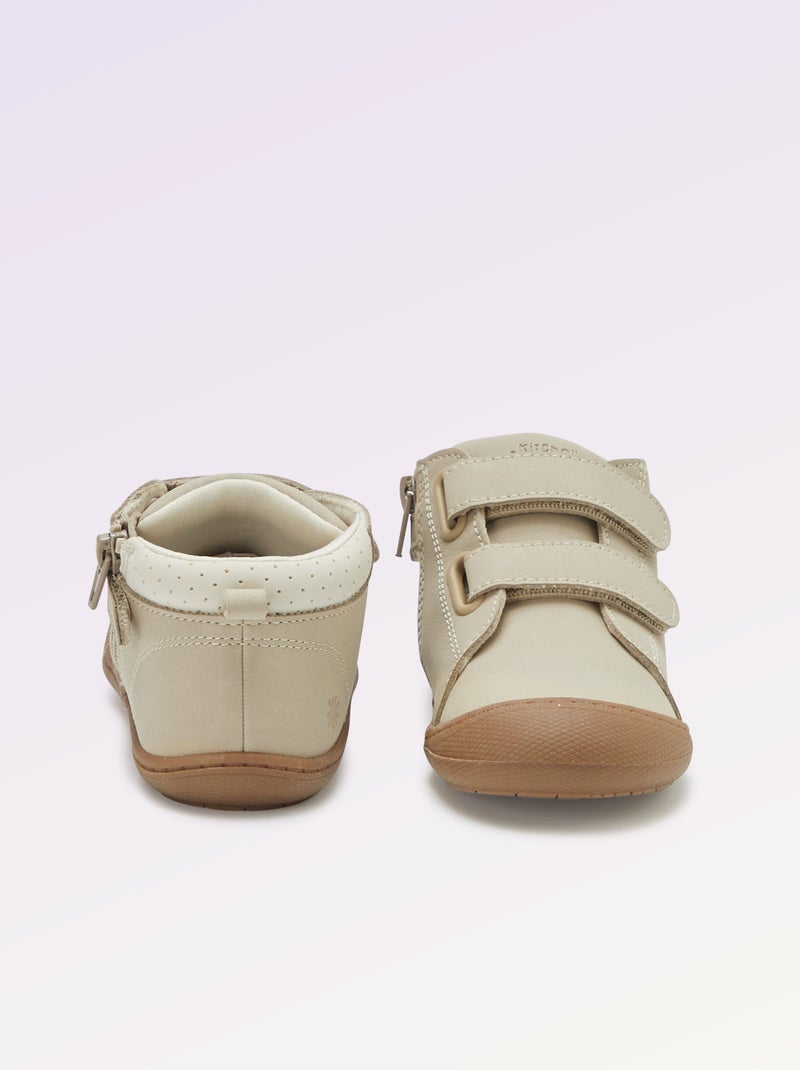 Chaussures motricité 3 '1ers pas' - Kitchoun Beige - Kiabi