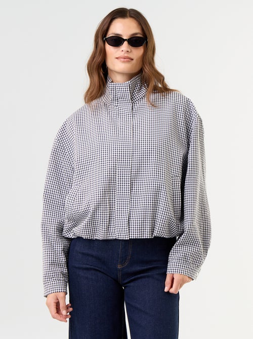 Checked bomber jacket - Kiabi