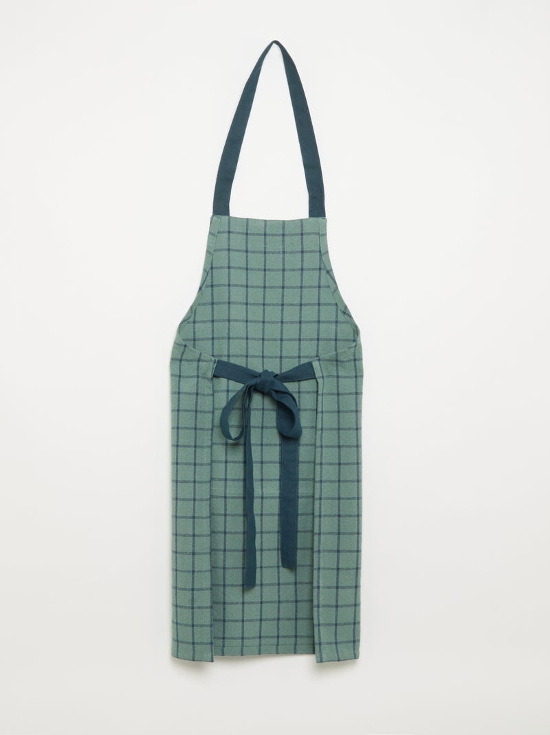 Checked Kitchen Apron - KIABI Home Blue - Kiabi