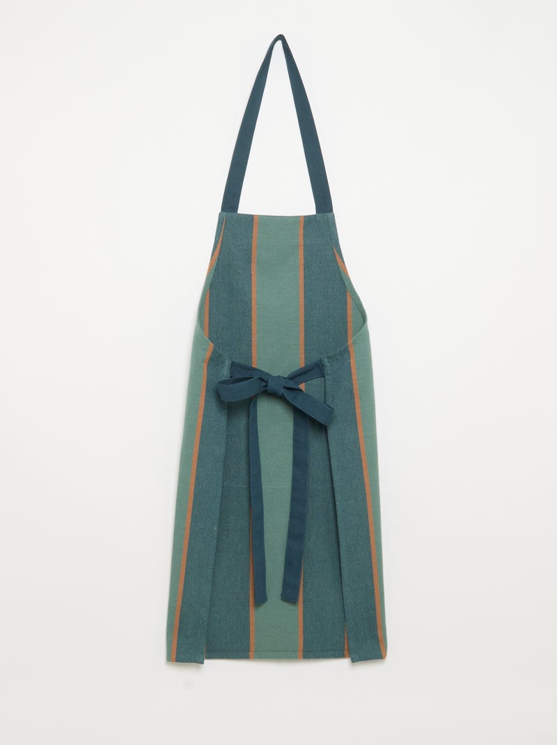 Checked Kitchen Apron - KIABI Home Green - Kiabi