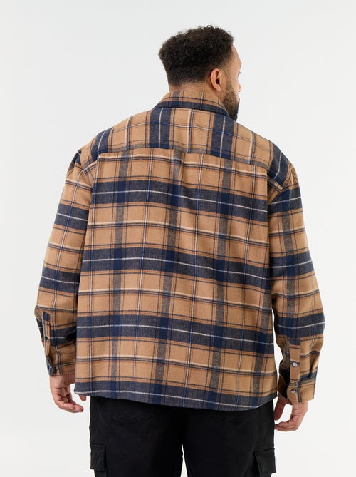 Checked overshirt - Kiabi
