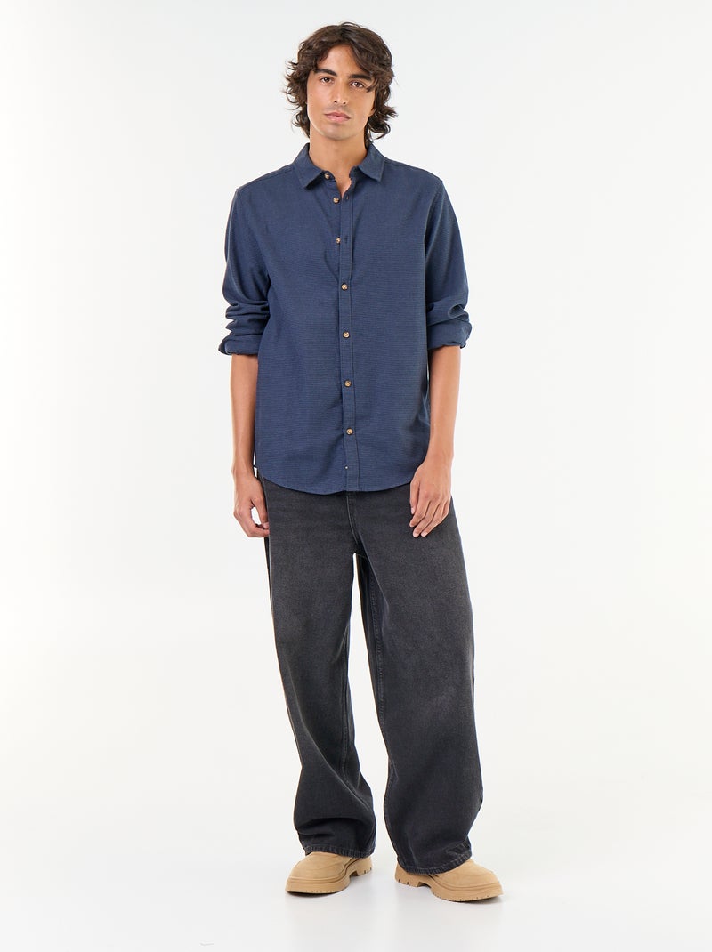 Checked Shirt Blue - Kiabi