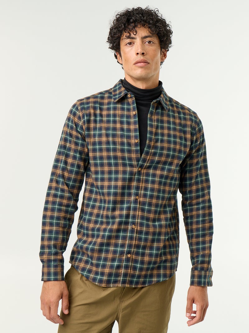 Checked Shirt Green - Kiabi