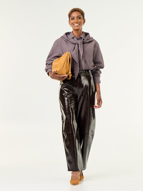 Checked shirt with scarf - Kiabi