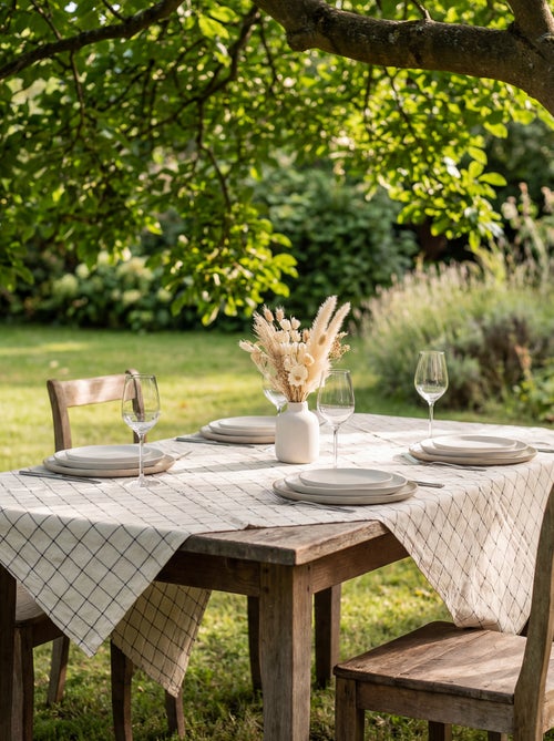 Checked Tablecloth (150x300 cm) - Kiabi Home - Kiabi