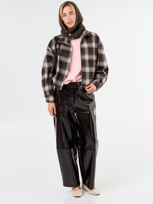 Checked textile jacket - Kiabi