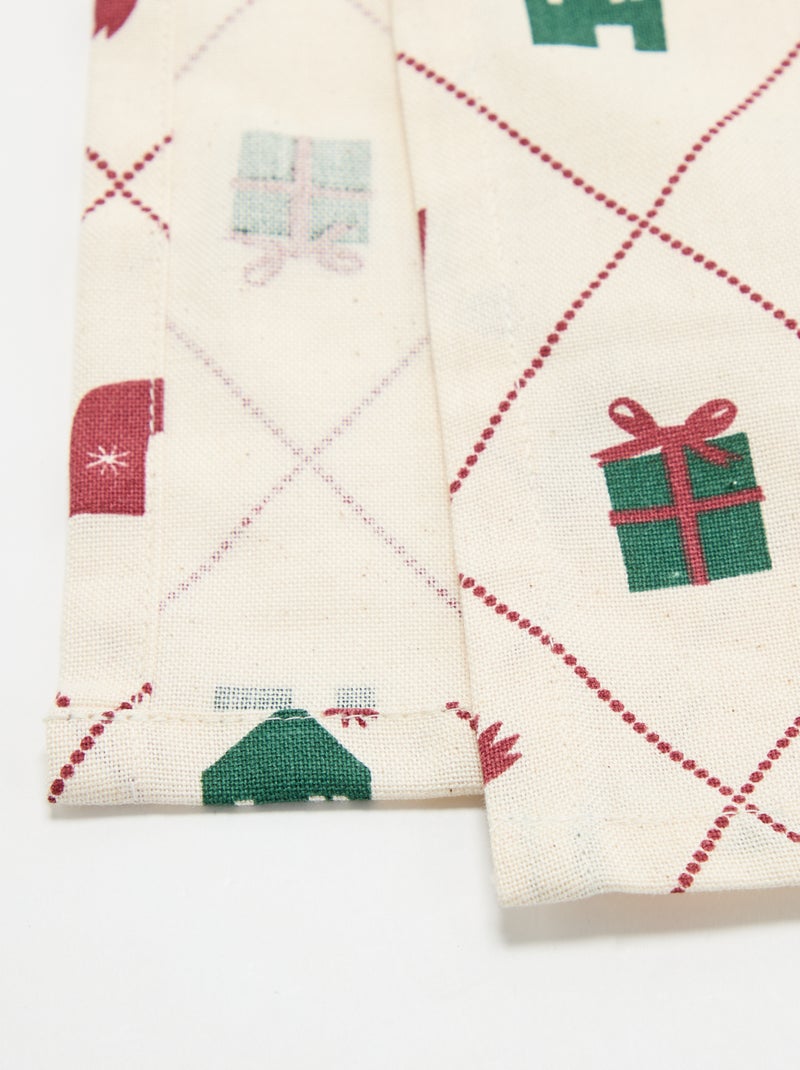 Chemin de table de Noël - KIABI Home Ecru - Kiabi