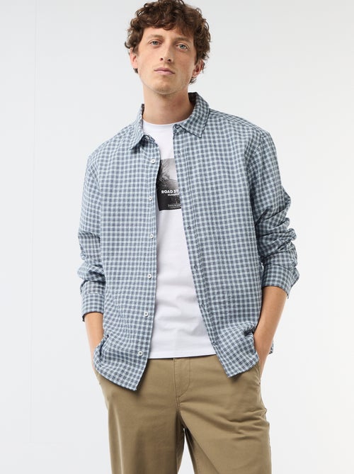 Chemise à carreaux - Kiabi
