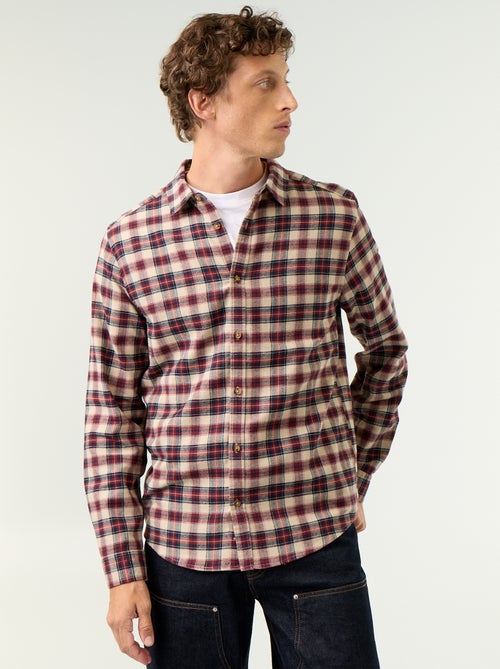 Chemise à carreaux - Kiabi