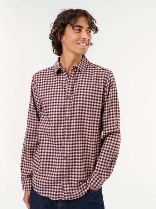 Chemise à carreaux - Kiabi