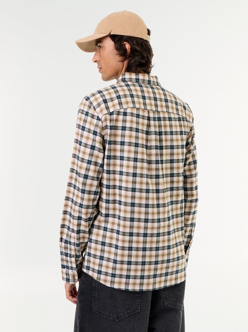 Chemise à carreaux - Kiabi
