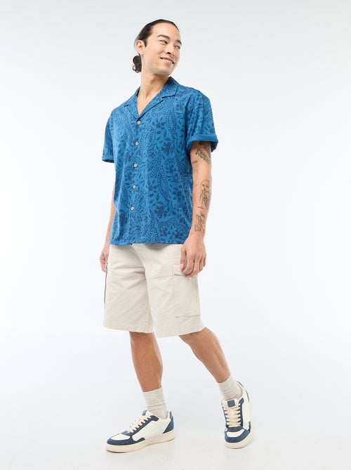 Chemise à manches courtes à motif - Kiabi