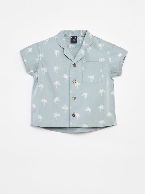 Chemise à manches courtes avec motif - Kiabi
