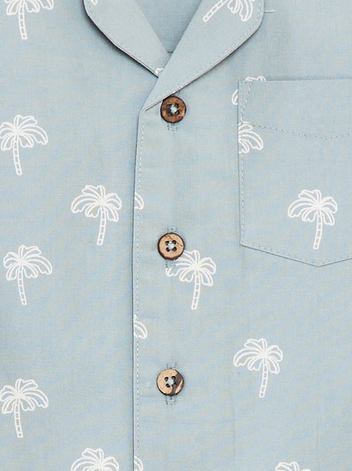 Chemise à manches courtes avec motif - Kiabi