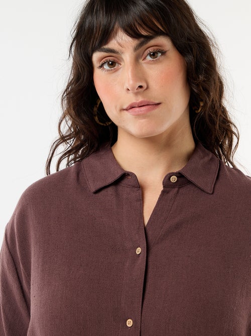 Chemise à manches courtes boutonnée - Kiabi