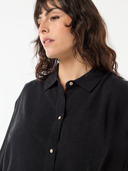 Chemise à manches courtes boutonnée - Kiabi