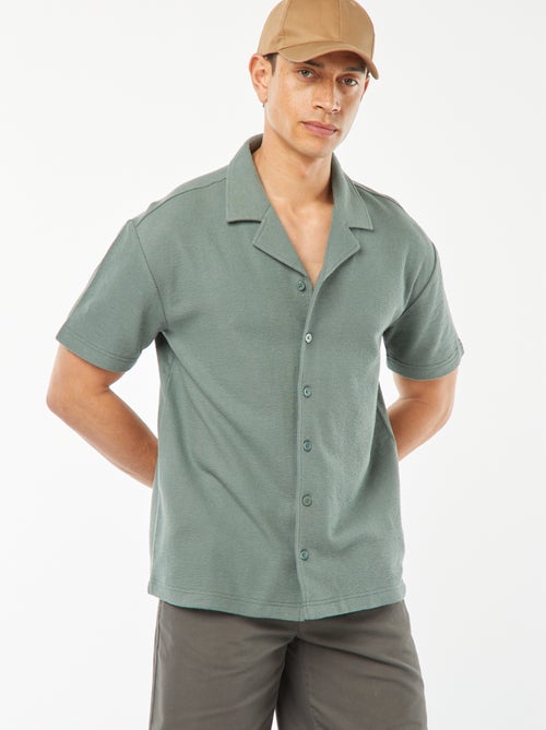 Chemise à manches courtes et col polo - Kiabi