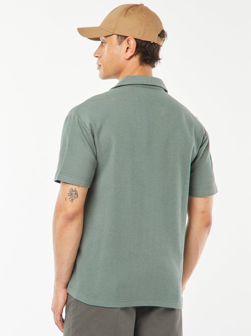 Chemise à manches courtes et col polo - Kiabi