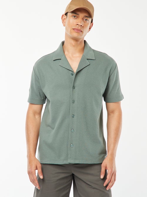 Chemise à manches courtes et col polo - Kiabi