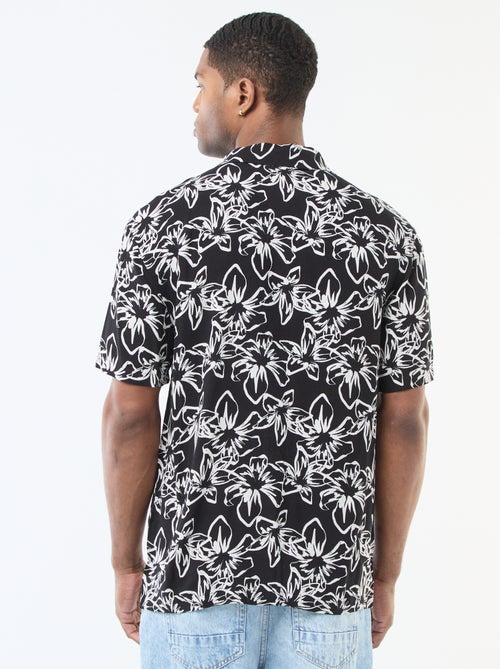 Chemise à manches courtes légère avec motif - Kiabi